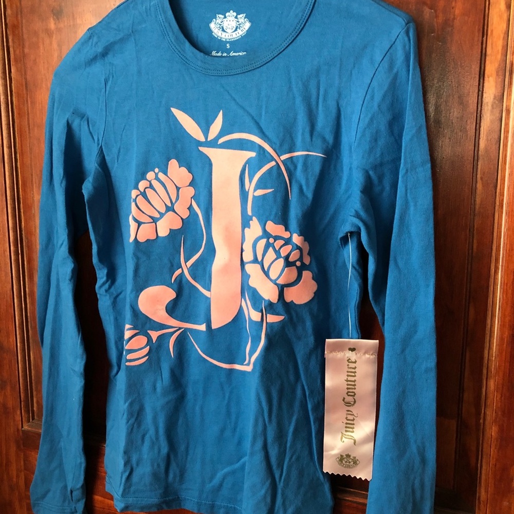 Juicy Couture blue long sleeve tee